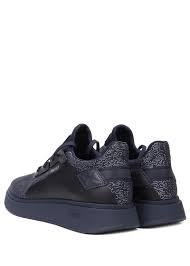 کفش روزمره مردانه Hugo Boss Trainers Canvas Body Logo Side Bulton Runn کذ 50460000