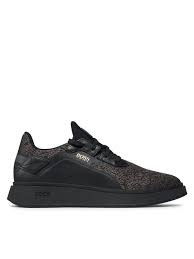 کفش روزمره مردانه Hugo Boss Trainers Canvas Body Logo Side Bulton Runn کذ 50460000