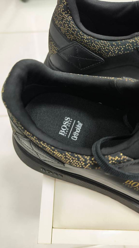 کفش روزمره مردانه Hugo Boss Trainers Canvas Body Logo Side Bulton Runn کذ 50460000
