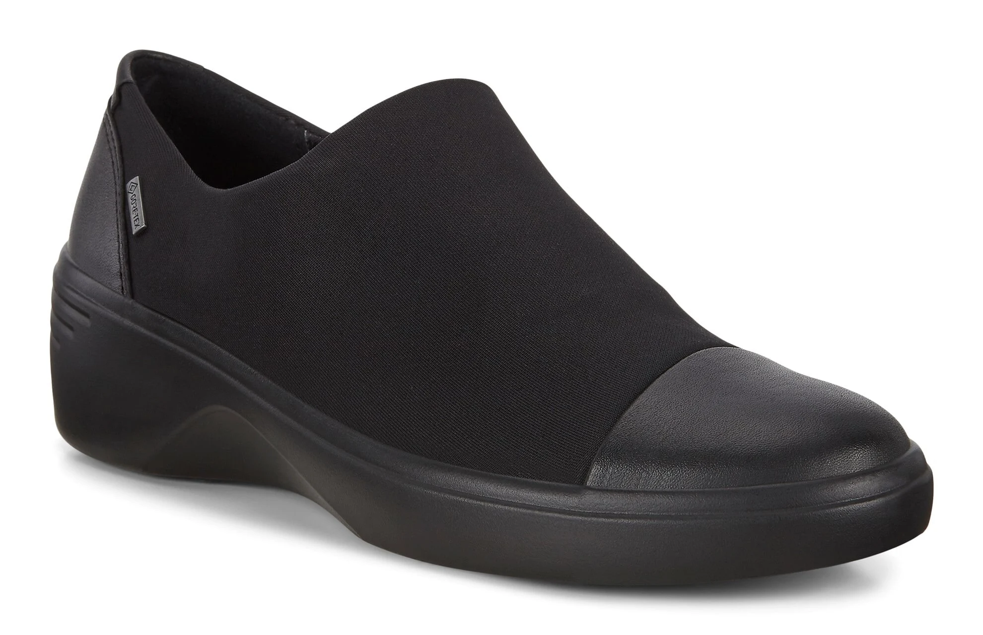 کفش زنانه ECCO SOFT 7 WEDGE W BLACK/BLACK کد 47091351052